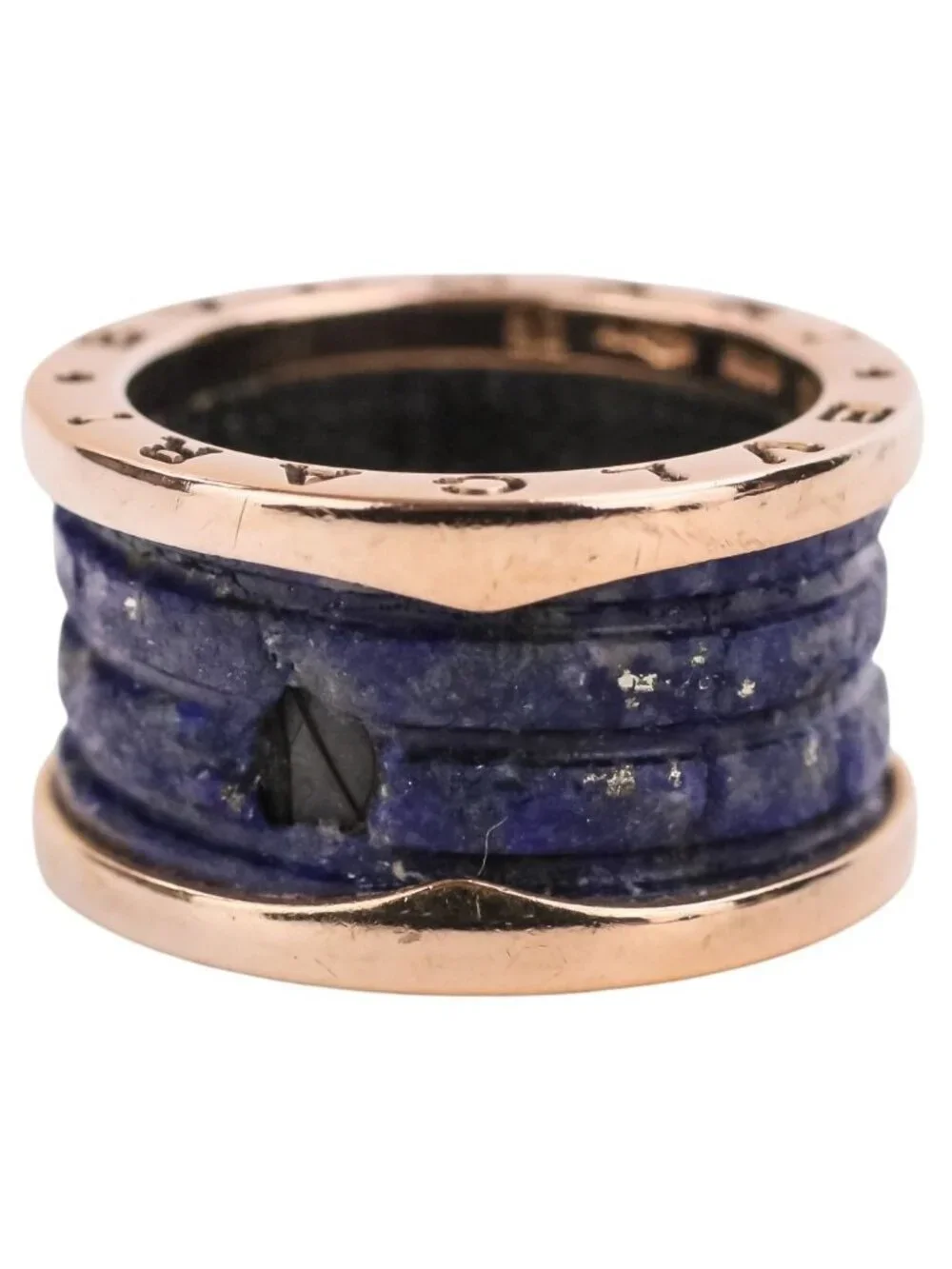 Bvlgari B.zero1 B-zero One 18k Lapis Lazuli Ring 750 52 Yellow Gold